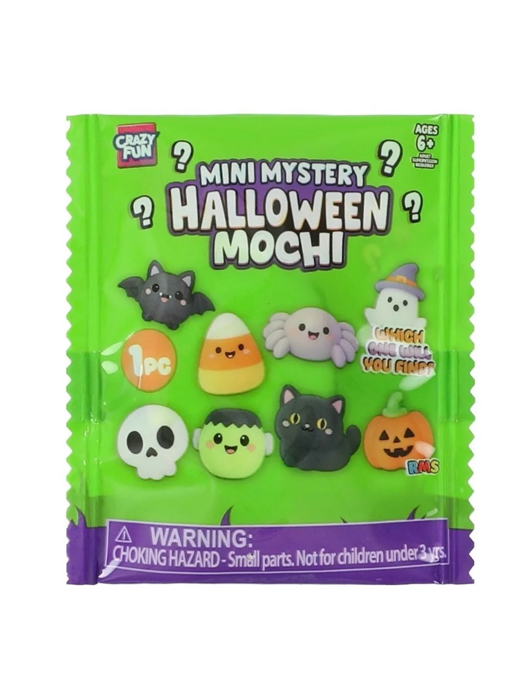 Crazy Fun RMS 32pk Mini Mystery Halloween Mochis - Purple Pack
